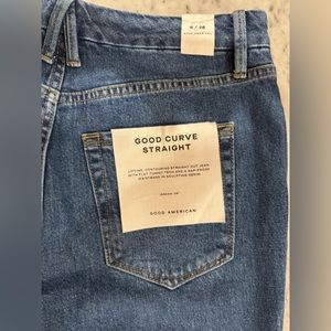Good American Womens Good Curve straight  Jeans Size 6/28 High Rise NEW